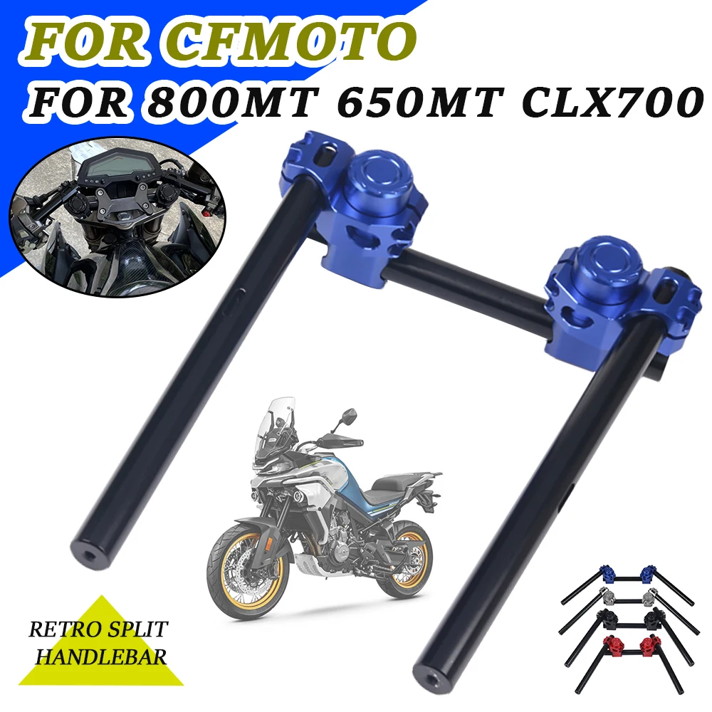 Motorcycle Accessories Retro Split Handlebar Adjustable Steering Handle