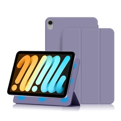Premium Magnetic PU Leather Foldable Smart Case for Tablets - 8.3 Book Cover (Purple)