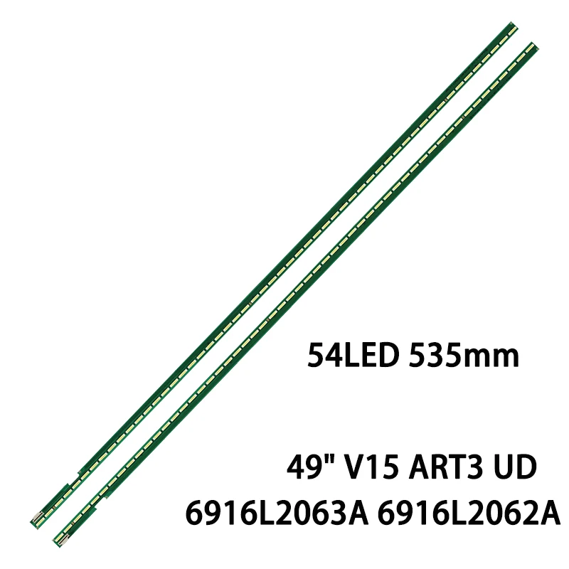

Светодиодная лента 6916L2062A 6916L2063A 6922L-0151A 6091L-2830A для LG 49 "V15 ART3 L + R Тип 49UF6700-UC 49UF671V 49UF770V