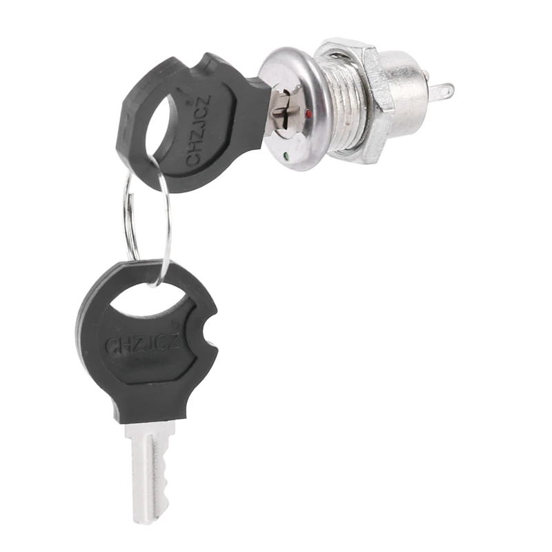 6X On Off Two Terminals Keyswitch Keylock Switch W Keys