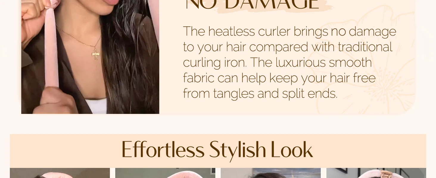 heatless hair curler