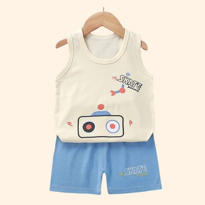 Kids Summer Vest and Shorts Set 3