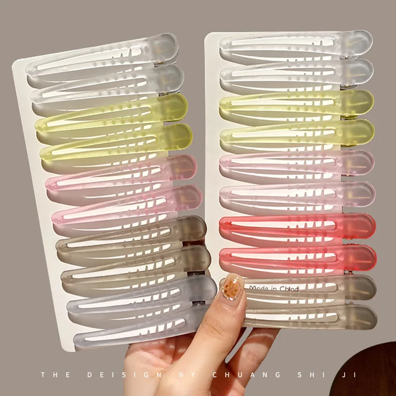 2 Teile/para 7,5 cm Matte Kunststoff Haarnadeln für Frauen Mädchen Alligator Haar Clips Haarspangen Keine Falte Entenschnabel Haar Accessoires