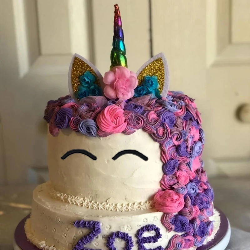 Rainbow Cake Toppers Baby Shower Girl 1st Birthday Party DIY Decoration Kid Cupcake Wrapper Wedding Unicorn Theme Party Supplies cake topper cake toppers paper cupcake wrappers birthday party supplies cake decorations cupcake supplies party decorations