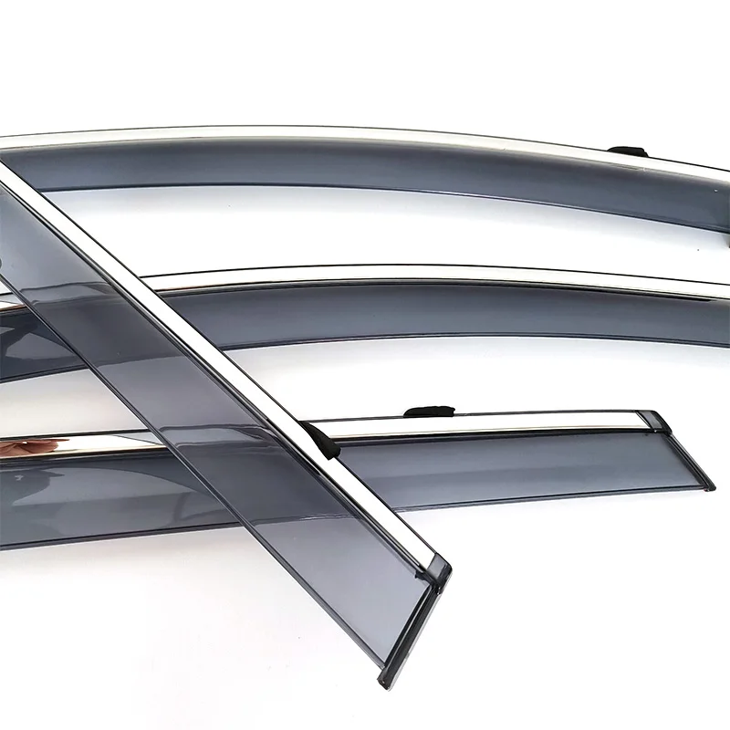 PC Material Door Window Deflector Rain Visor Weather Vent For Volvo V60 2011 -
