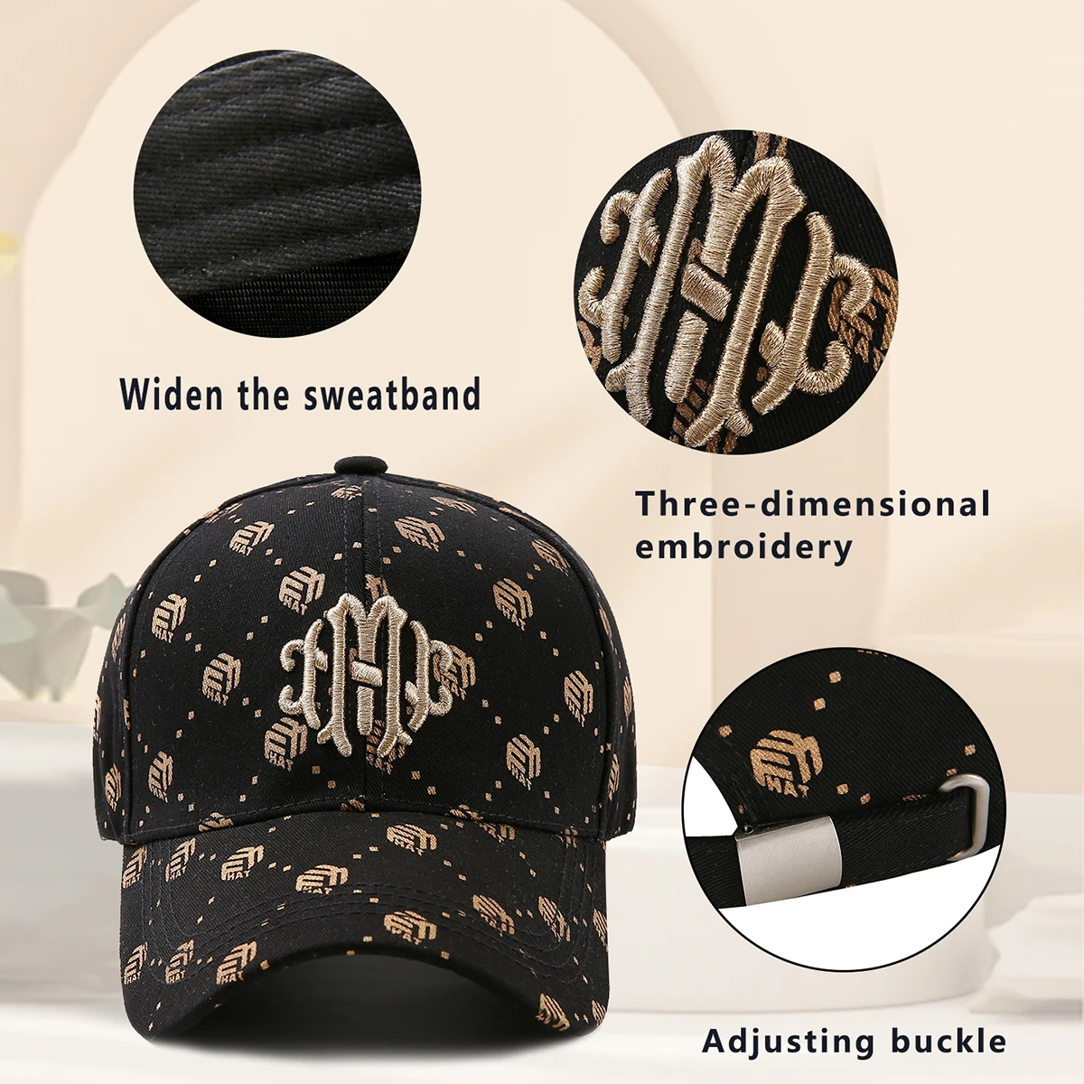 Spring and Summer Baseball Cap for Women 2024 New Versatile Hat Travel Fashion Face-Showing Small Sun Visor Hard Top Peaked Hat Trendy