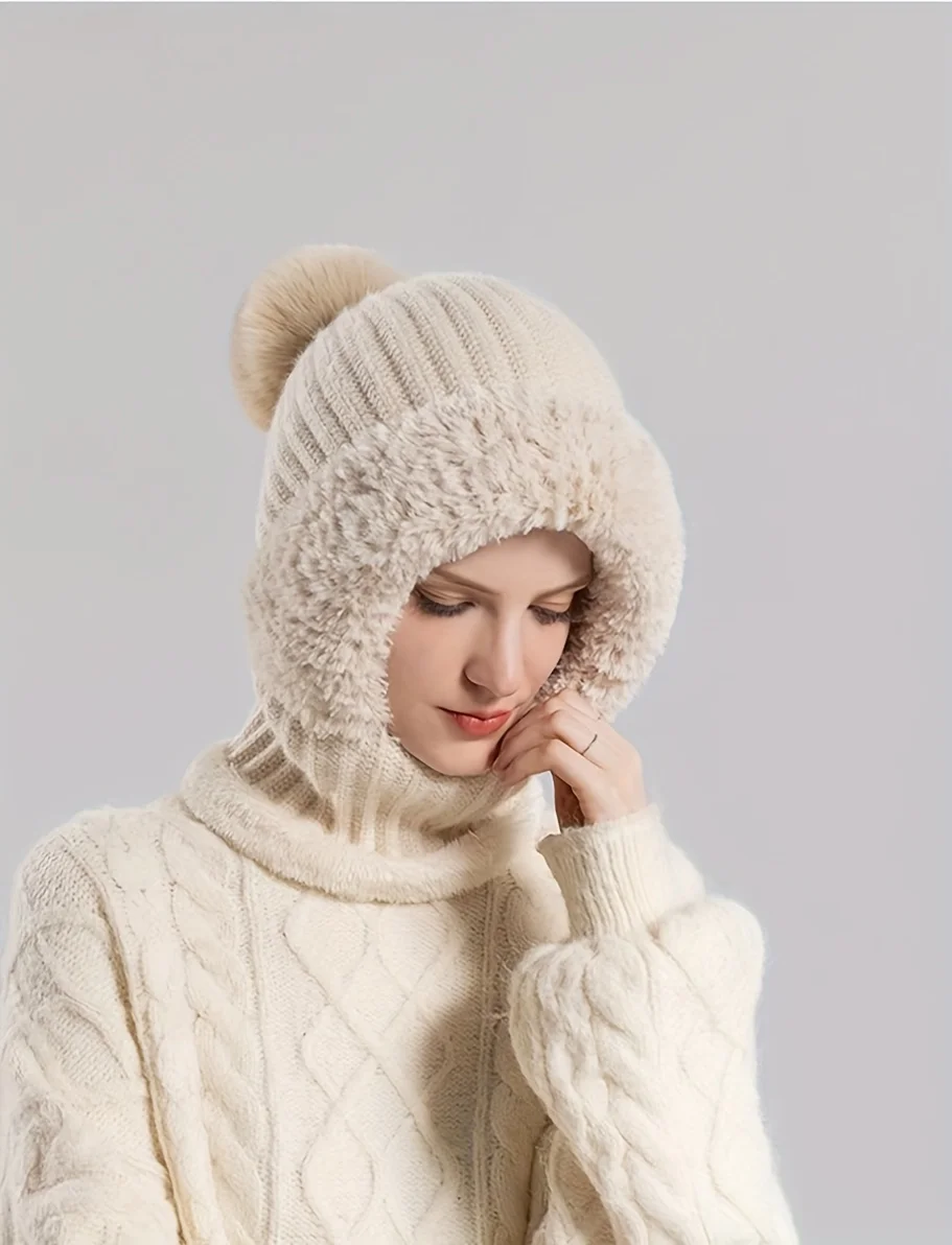 Winter Lined Knit Hat