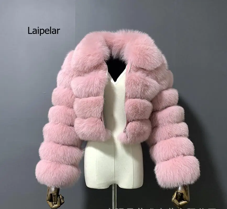 

Fashion Faux Fur Coats Women Warm Fluffy Cropped Jackets Furry Winter Jackets Women Down Collar Open Front Short Overcoats