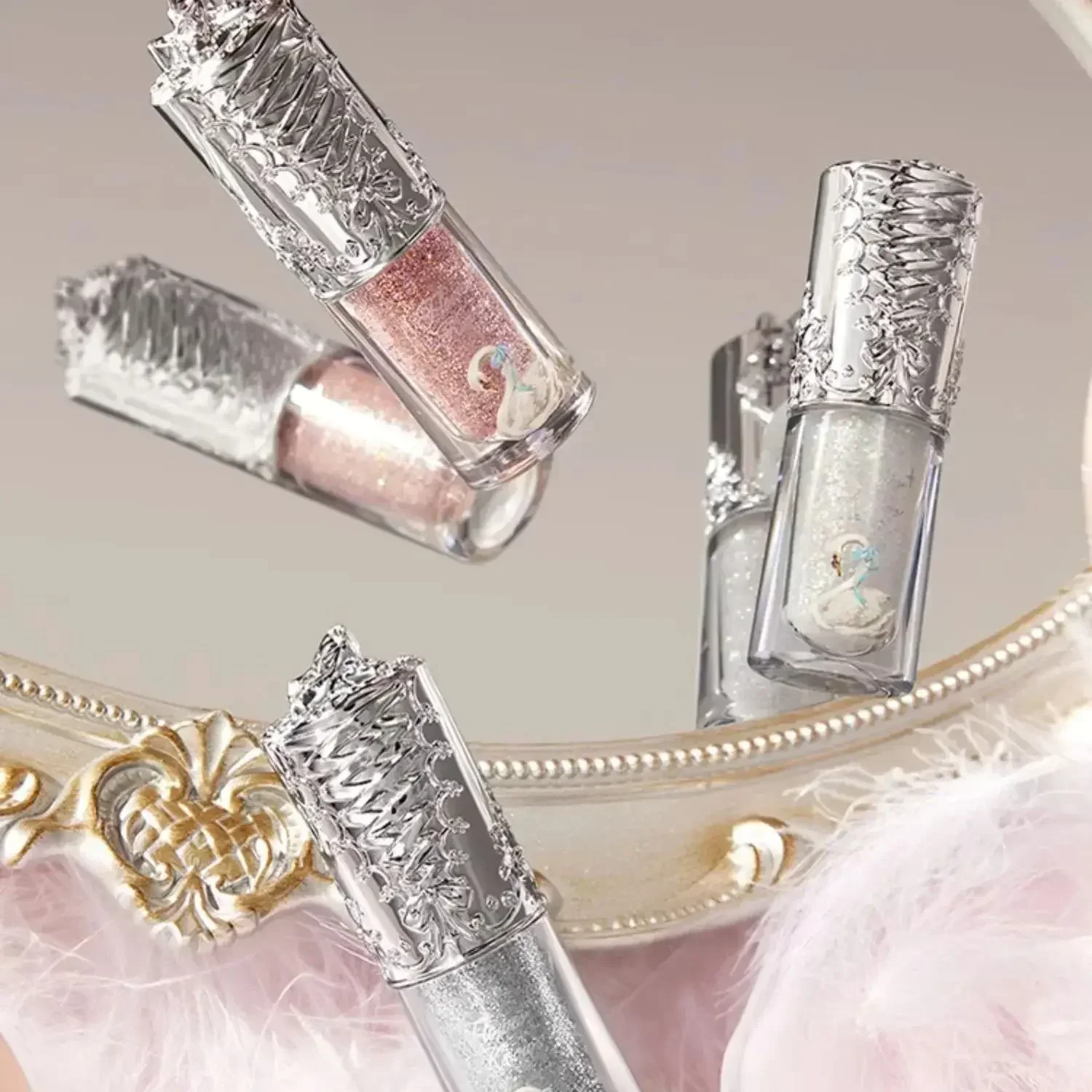 Flower Knows Swan Ballet Liquid Eyeshadow Pearly Fine Sparkling Sequins eye shadow
