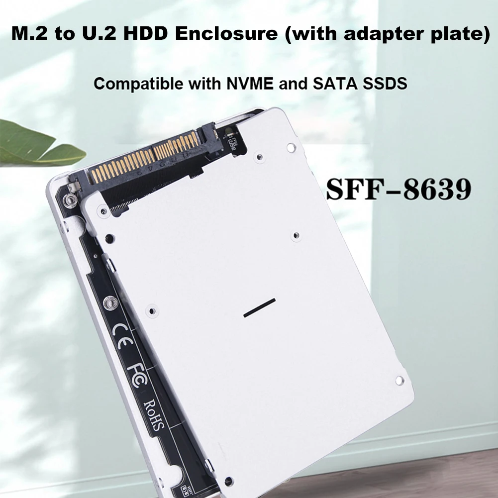 M2 NVMe SSD to U2 Adapter Card for Desktop Computer