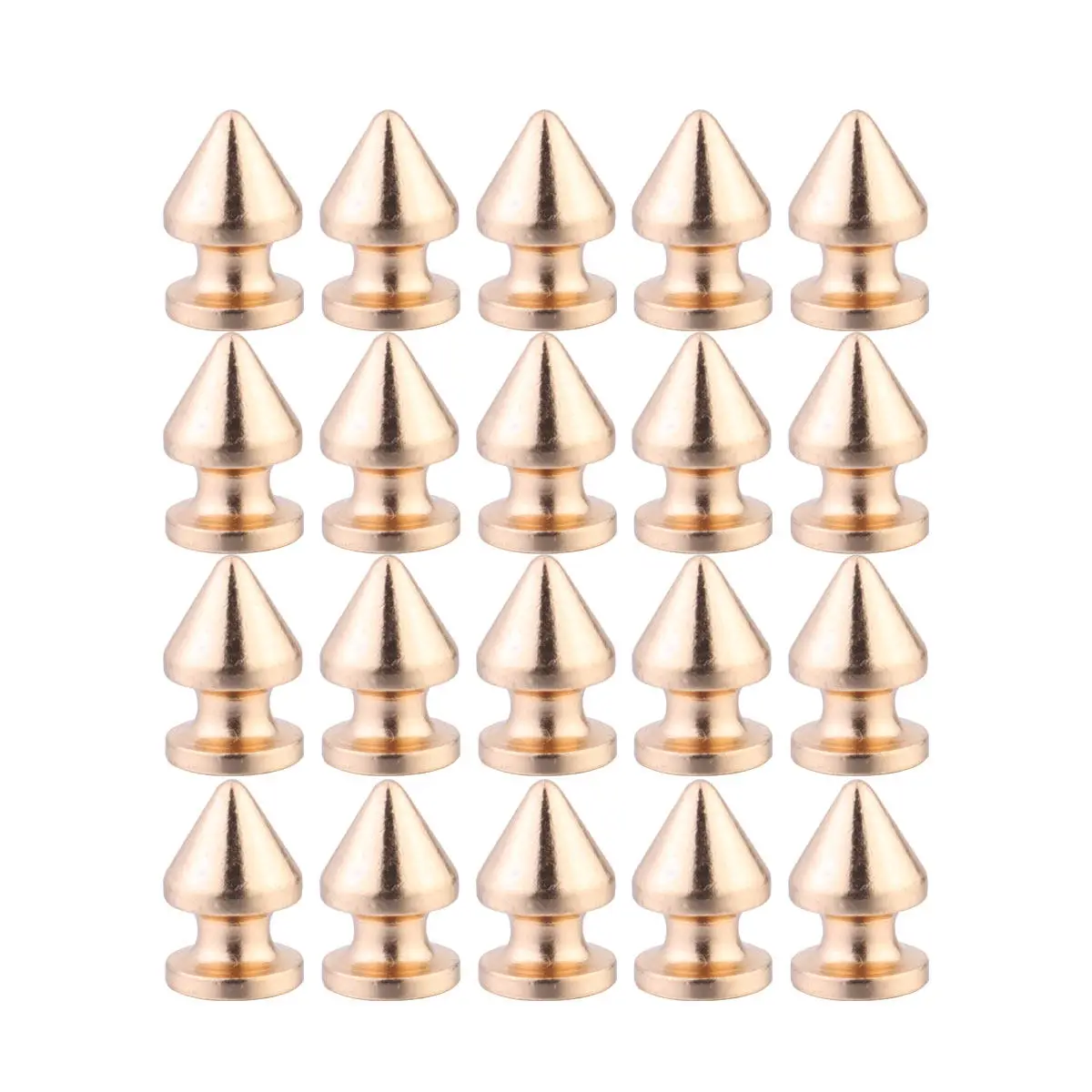 20Pcs DIY 의류 신발 가방 자켓 벨트 스웨터 배낭 펑크 스타일 나무 모양 수공예품에 대한 20Pcs 총알 머리 금속 리벳