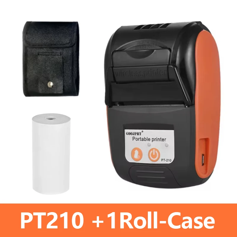 GOOJPRT PT-210 طابعة حرارية بلوتوث لاسلكية صغيرة م...