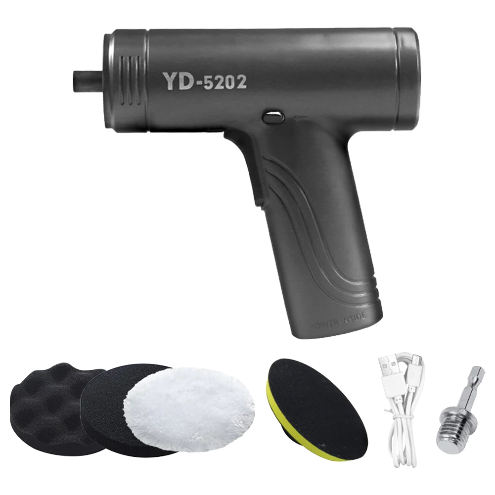 Wireless Car Polishing Machine USB Rechargeable Cordless Car Polisher With Electric Sander Waxing Machine Accessories