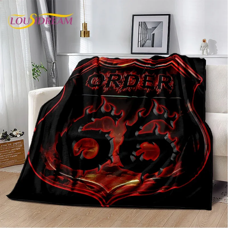 Route 66 Retro America Historic Mother Road,mãe Estrada Blanket,Soft Throw Blanket for Home Bedroom Bed Sofa Picnic Child GiftA 5