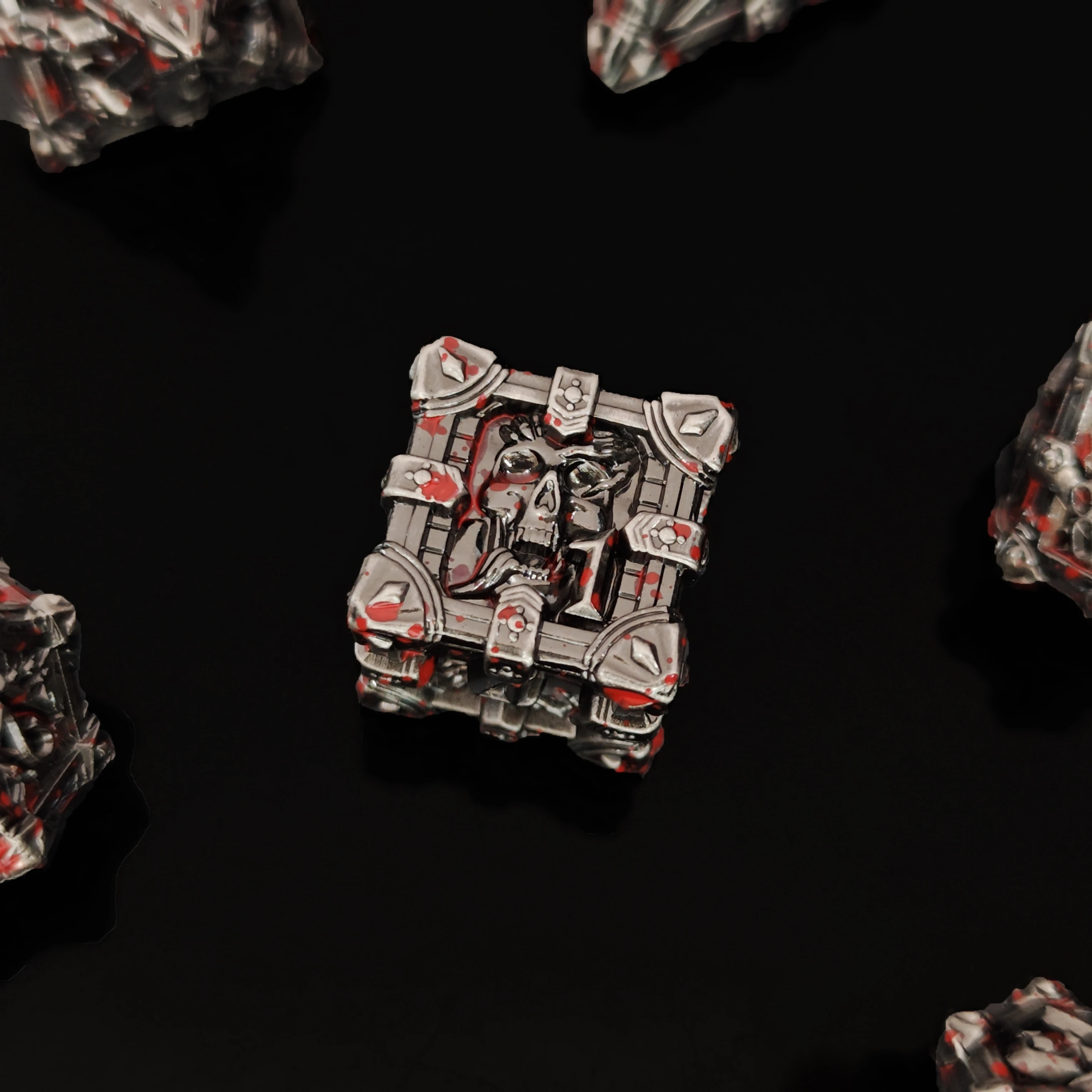 Premium Metallic Gear 7-Piece Polyhedral Dice Set