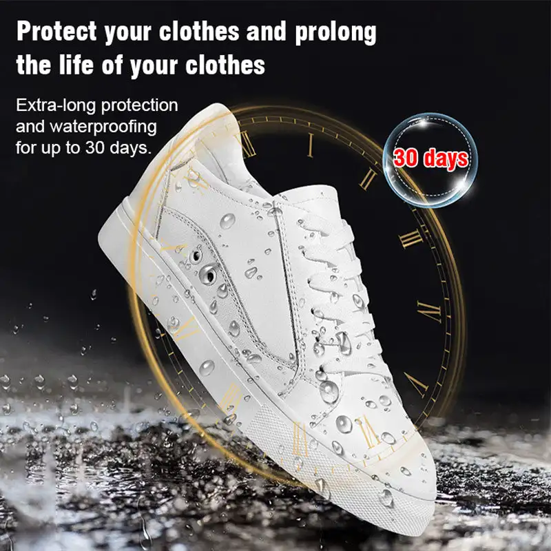 Nano Rain and Stain Spray Hightech Nano Protector Spray Shoe Protector Waterproof Stain Leather Suede Waterproofing