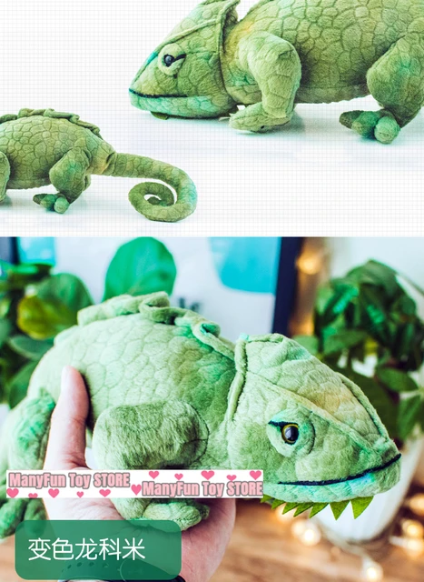 Poupée Caméléon Peluche pour enfants Jouet Mignon Lézard Pupille Poupée  Cadeau d'anniversaire Garçon H