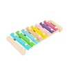 Wooden 8 Tones Multicolor Xylophone Wood Musical Instrument Toys For Baby Kids Wood Musical Instrument Toys Accessories 3