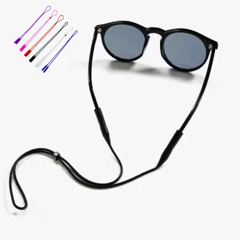 3Pcs 조정 가능한 탄성 실리콘 안경 스트랩 선글라스 체인 스포츠 Anti-Slip 문자열 안경 밧줄 밴드 코드 홀더 레이스..