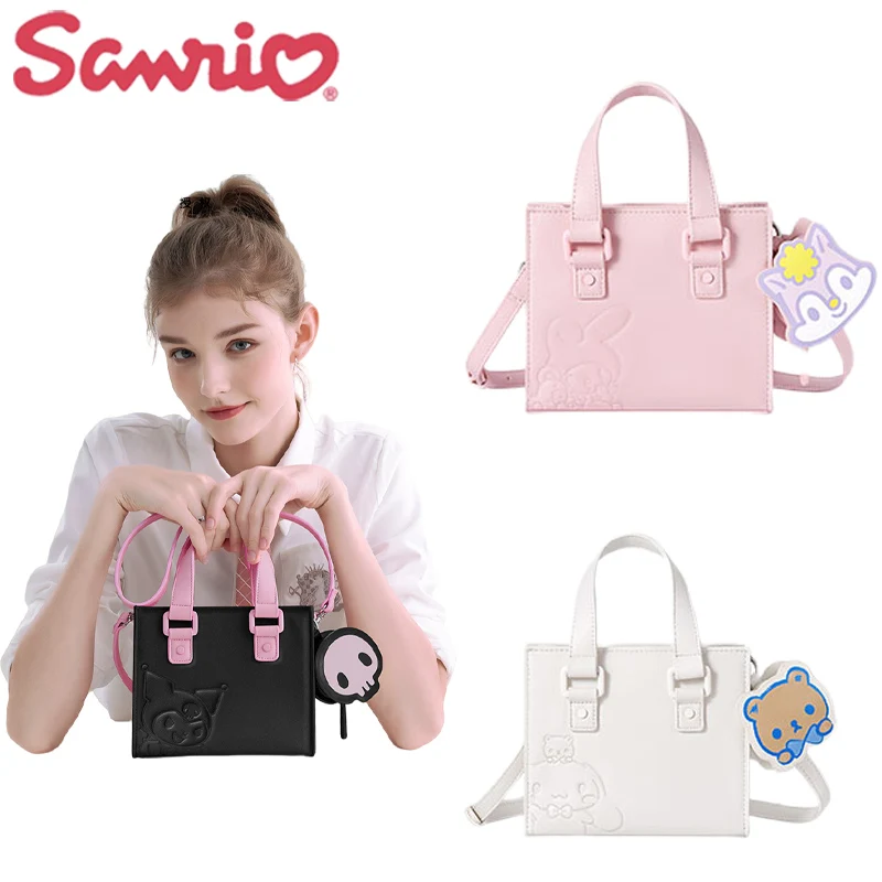 

Sanrios Kuromi Cinnamoroll My Melody Shoulder Bag Cute Cartoon Messenger Bag Large Capacity Kawaii Versatile Handbag Jk Lolita