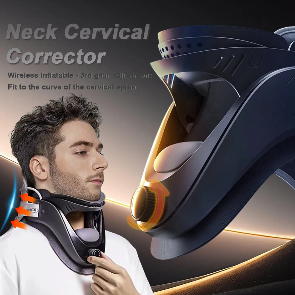 Neck Stretcher Cervical Traction Device Inflatable Cervical Vertebra Tractor Posture Corrector Cervical Collar Stretch Neck Care