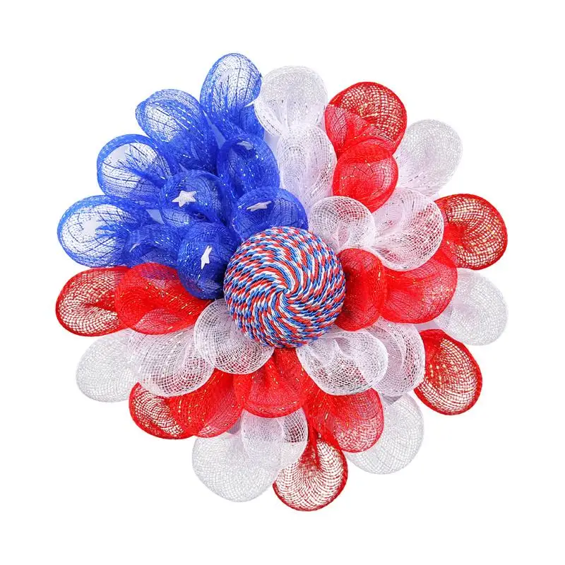 

Венок на памятный день, украшение на День Независимости 2024, украшение на улицу, вход, крыльцо, праздничная гирлянда на День независимости для