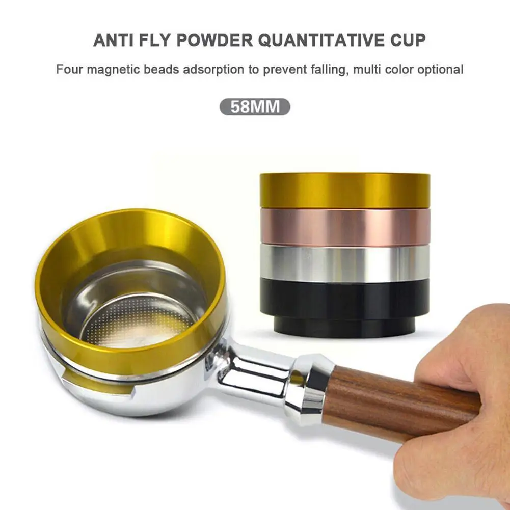 

51/54/58mm Dosing Aluminum Alloy Coffee Machine Handle Dosing Funnel Coffee Dispenser S6Q5