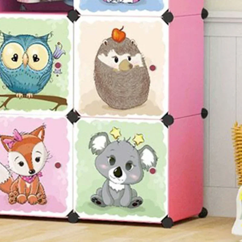 Storage Locker Child Wardrobe for Clothes Girl Cupboard Kids Cabinet Babies Bedroom Meuble Chambre Enfant Child Room Furniture