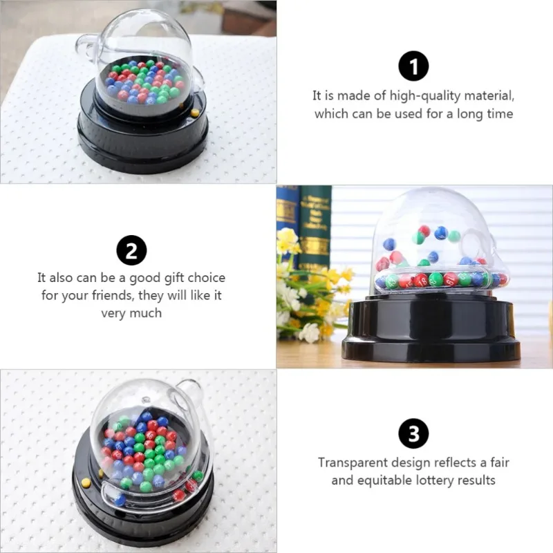 Machine Bingo Lotto Video Game Mini Picker Number Game Lucky Shake Halter Prize Picker Portable Party