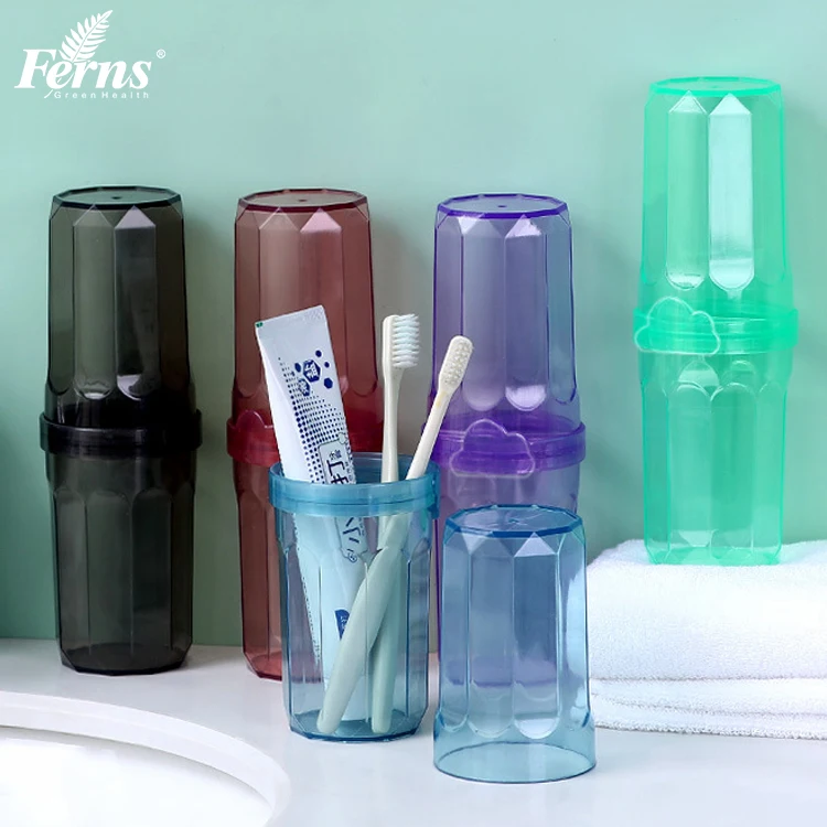 

Hot Selling Gargle Toothbrush Cup Plastic Cup Tooth Brush Holder Travel Plastic Toothbrush Cup