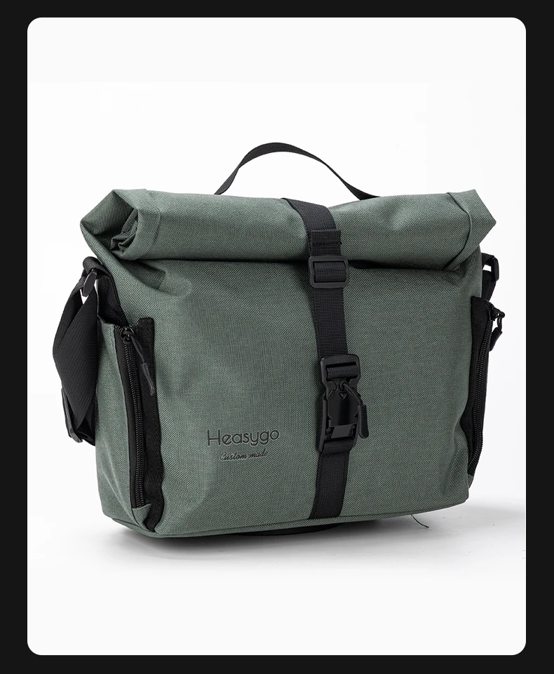 Heasygo 2517 Fahrradtasche, passend für Brompton Dahon Falträder mit Schweinenasen-Design, wasserdicht, multifunktional, 7–10 l, große Kapazität – Detail 15