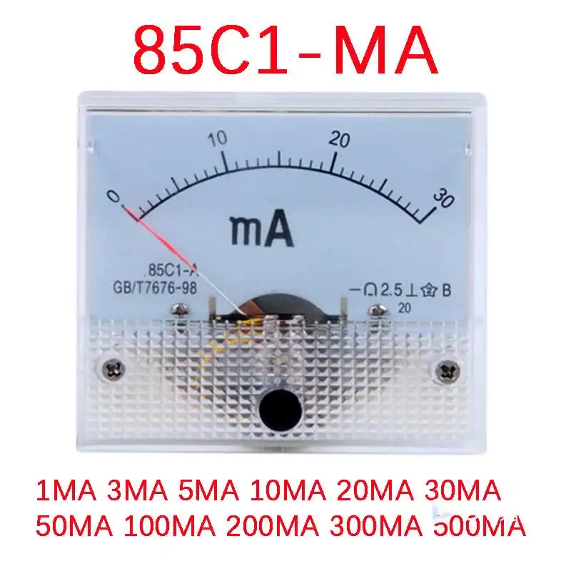 Heyiarbeit 85C1 DC Analog Panel Volt Meter – 0-5V Range Voltage Gauge For DIY Electronics & Measurement Devices - View #5