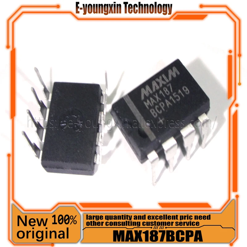 

Бесплатная доставка, новинка, 5 шт./партия, MAX187BCPA MAX187 DIP8, оригинальная интегральная схема