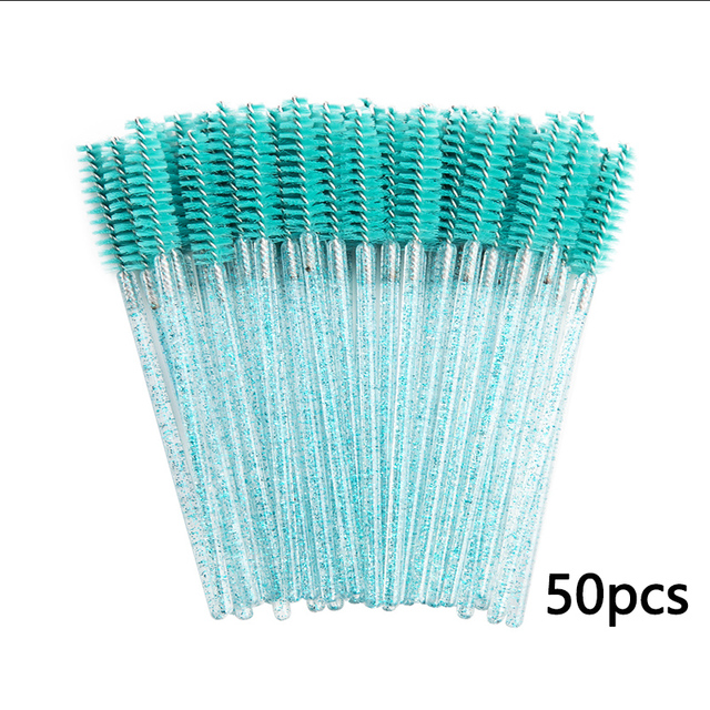 Crystal Eyelashes Brush Comb 25/50Pcs Eye Lashes Extension Mascara Wands Makeup Professional Makeup Beauty Tool