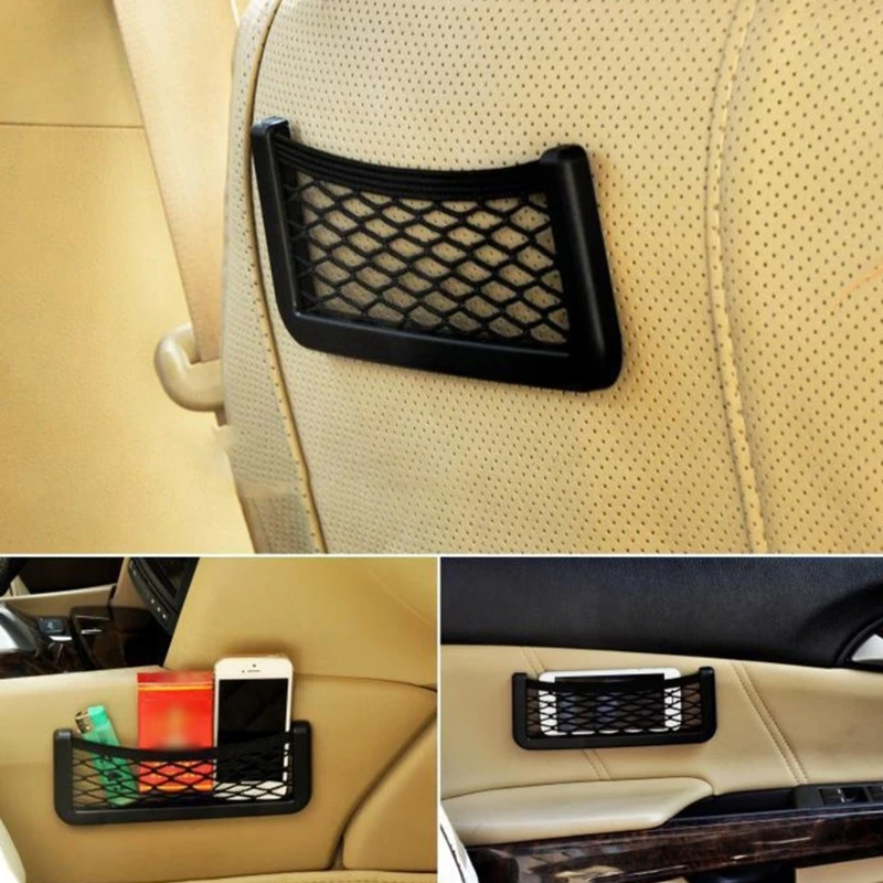 Universal Elastic Mesh for Back Pocket Lightweight Black Frame Nylon Net Space Saver Map Debri