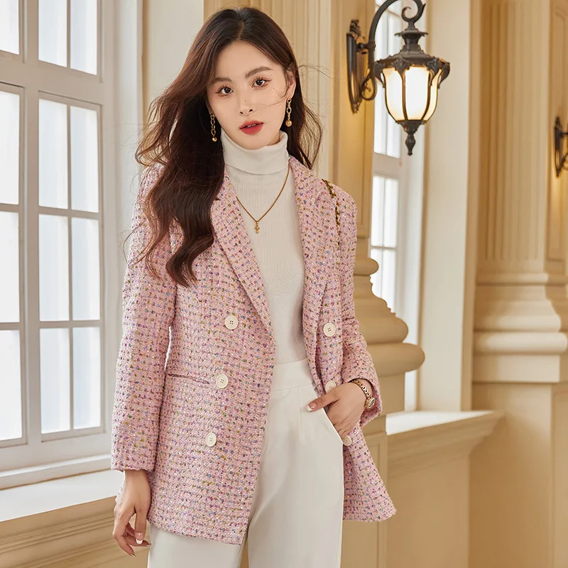 Sincethen Anna Pink Tweed Jacket M