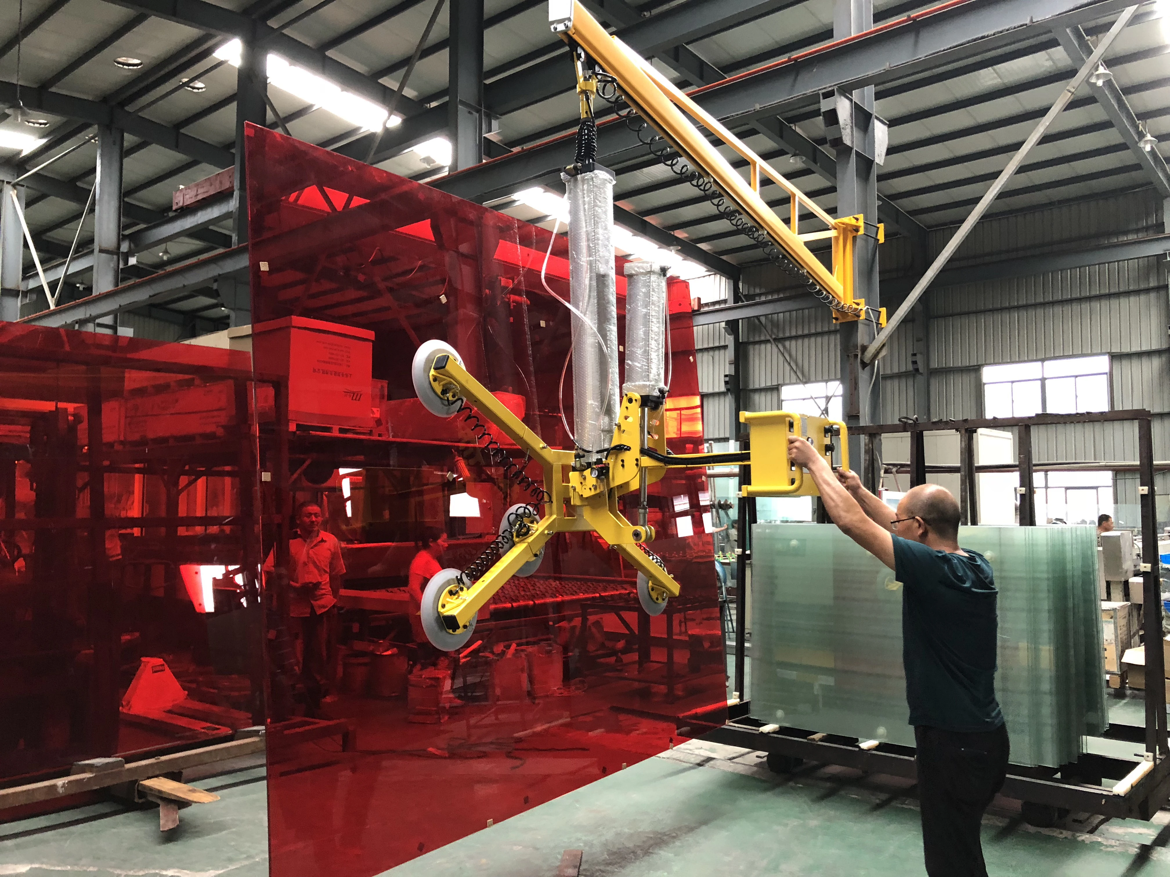 Awovolift Pneumatic Vacuum Glass Lifter Machine 90 Degree Rotating And Turning With CE Vacuum Lifter 50-500kg Air Powered