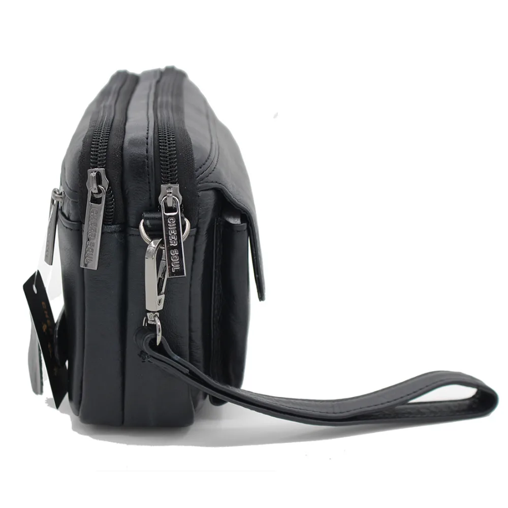 Men's Genuine Leather Clutch Wallet - Elegant and Functional Multi-Purpose Accessory