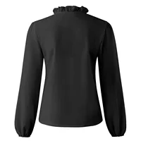 Chemise à volants à manches longues pour femmes, chemise européenne et américaine, printemps et été, nouveau 2