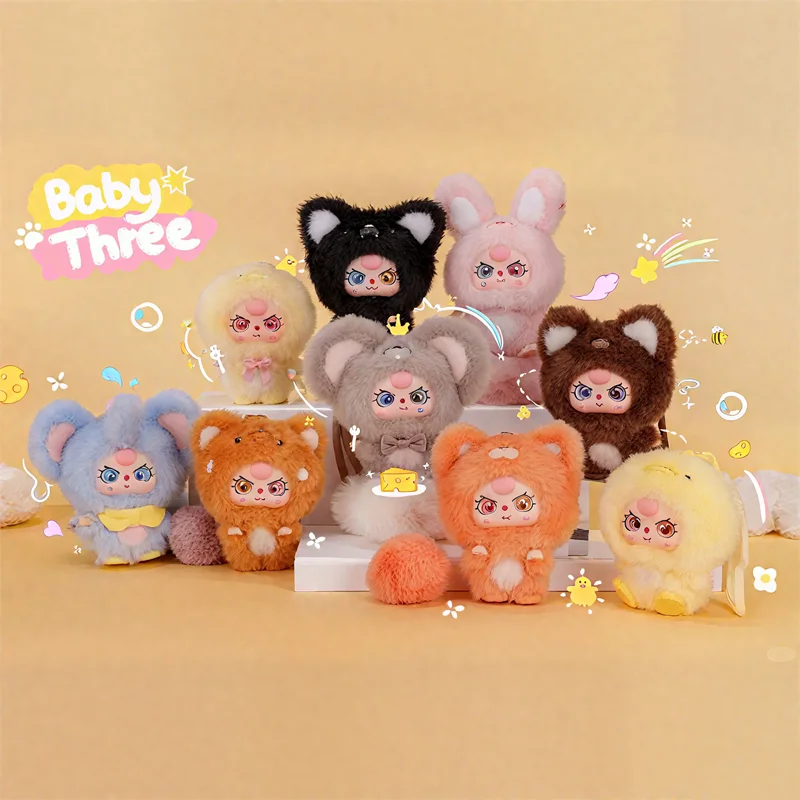 Baby Three Mini Mini Hug Series Vinyl Plush Blind Box Trendy Toys