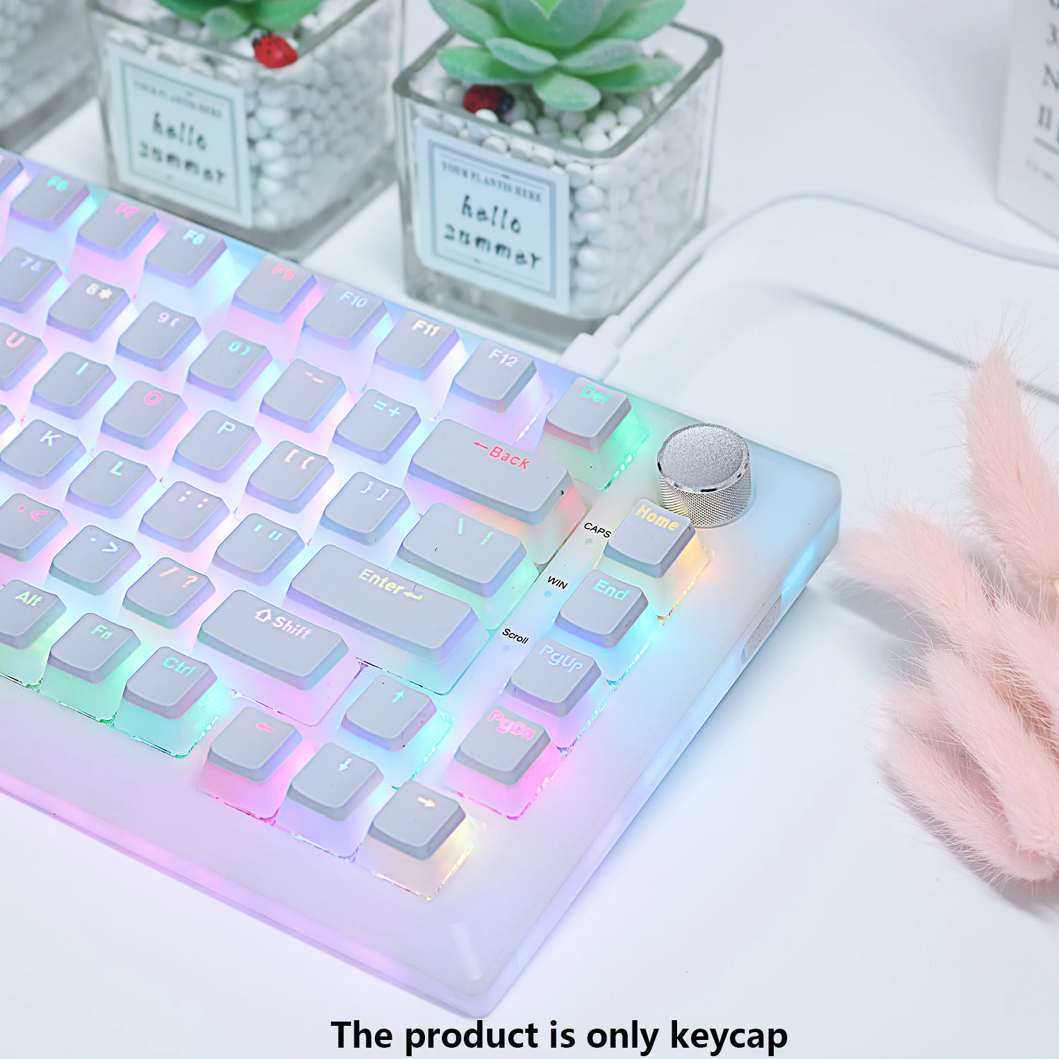 Pbt Pudim Keycaps para Teclado Mecânico Tampa de Chave do Perfil Oem Interruptor mx Rgb Backlit 87 104 Teclados Gamer 129 Chaves - Imagem 6