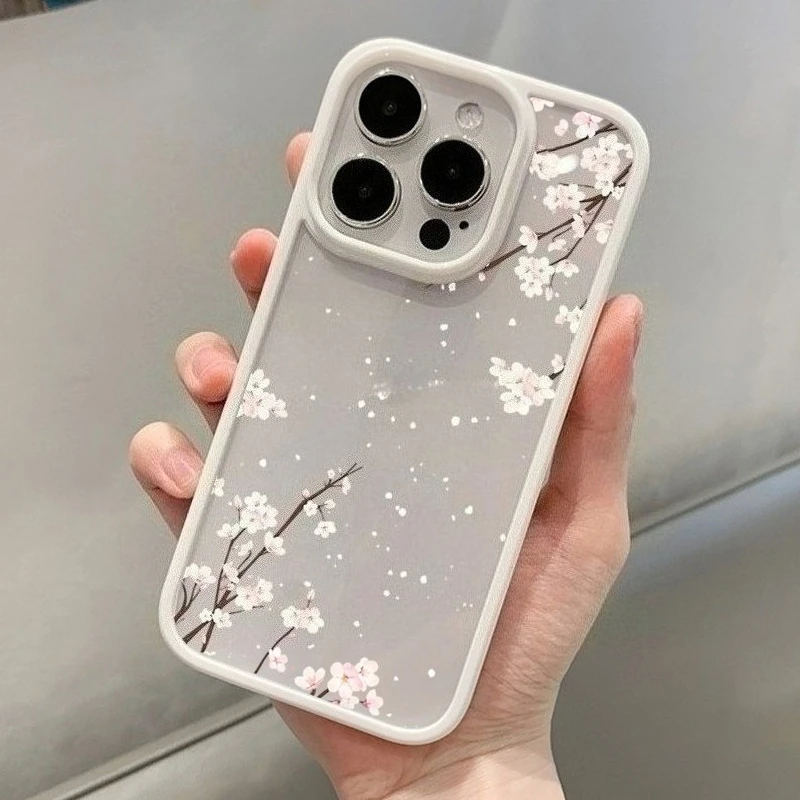 Cherry Blossom Floral Shockproof Phone Case Cover