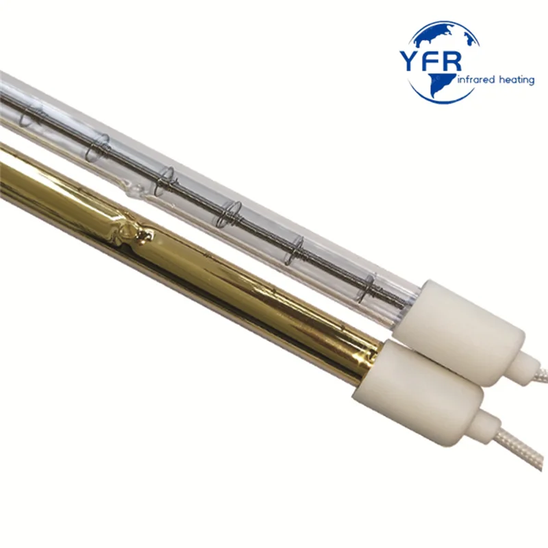 J118 Heater Halogen Bulb Infrared Halogen Lamp 110V/220V 150W 300W 500W Single Spiral Heating Drying Quartz Glass