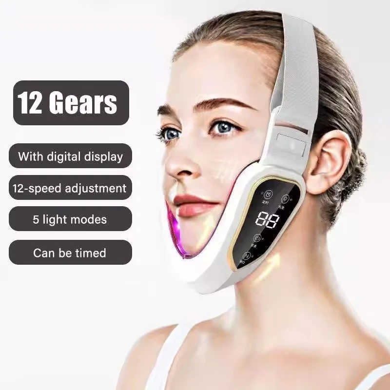 NEUES elektrisches Gesichtsmassagegerät mit V-Linien-Vibrationsfunktion für Lifting, Schlankheit und Heimgebrauch_voghion.com