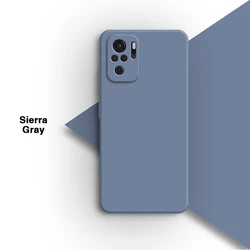 Premium Soft Liquid Silicone Phone Case - Sleek and Durable Back Cover for Redmi Note 10 4G (Sierra Gray)