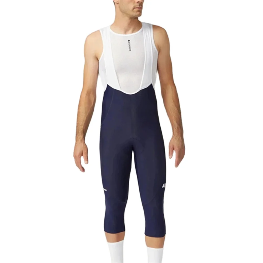Cycling Tights Men Cycling 3/4 Bib Pants Winter MTB Bib Knickers Cropped Tights Shorts Outdoor Road Culotte Ciclismo Bicycle Gel Pad Pants