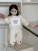 2025 Spring New Baby Long Sleeve Clothes Set Boys Girls Letter Sweatshirt + Pants 2pcs Suit Infant Toddler Casual Sports Outfits 5