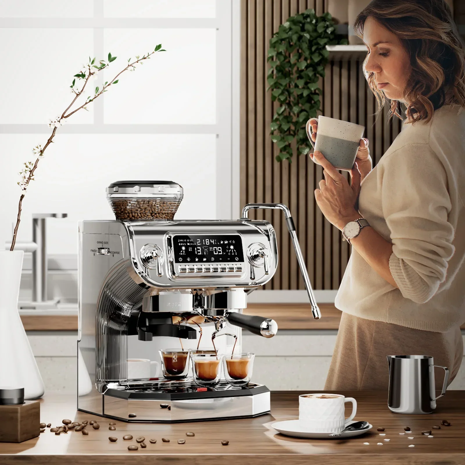 Home Espresso Coffee Machines - Automatic & Manual