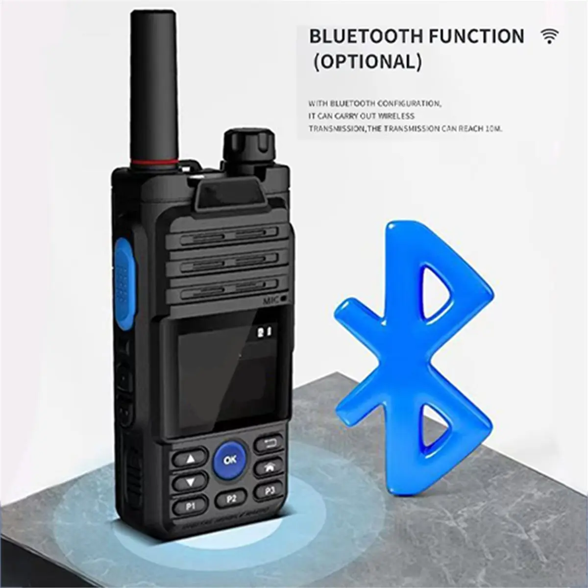 【ABUP】B5 젤로 무전기 4G 라디오 심카드 블루투스 장거리 양방향 무전기..