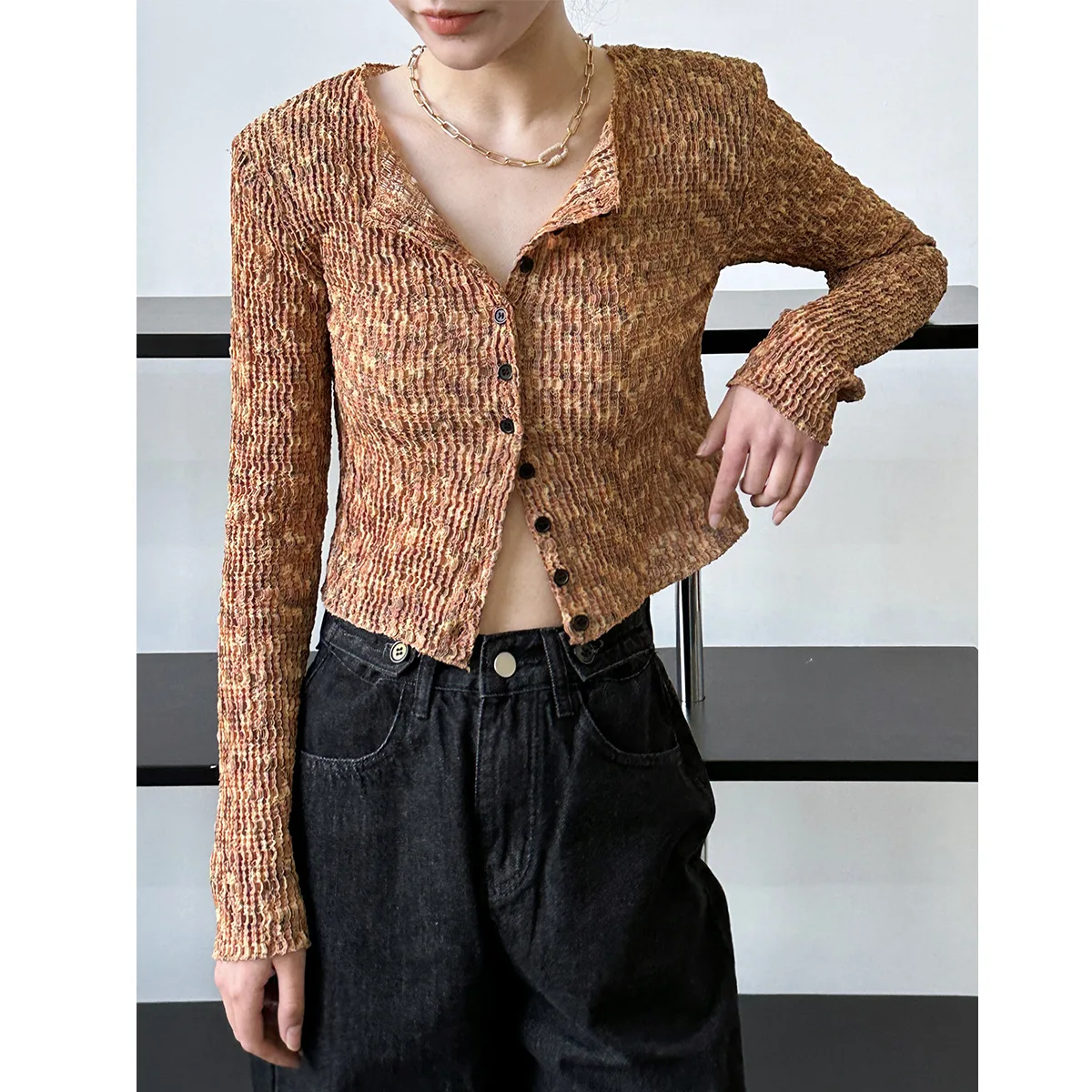 

Новый однобортный вязаный свитер ZHISILAO, Женский Повседневный облегающий свитер, кардиган на осень и зиму, верхняя одежда 2023